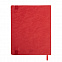 Бизнес-блокнот Tabby Biggy, гибкая обложка, в клетку, красный с логотипом в Самаре заказать по выгодной цене в кибермаркете AvroraStore