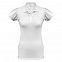Рубашка поло женская Heavymill белая с логотипом в Самаре заказать по выгодной цене в кибермаркете AvroraStore