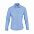 Рубашка женская с длинным рукавом Eden 140 голубая с логотипом в Самаре заказать по выгодной цене в кибермаркете AvroraStore