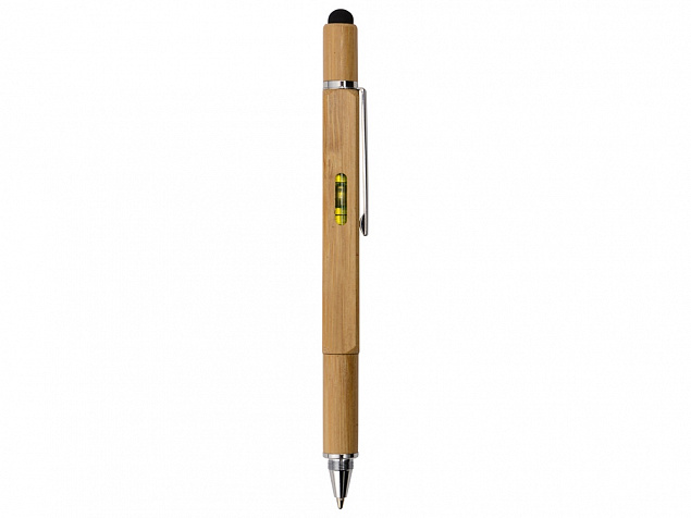 Ручка-стилус из бамбука Tool с уровнем и отверткой с логотипом в Самаре заказать по выгодной цене в кибермаркете AvroraStore