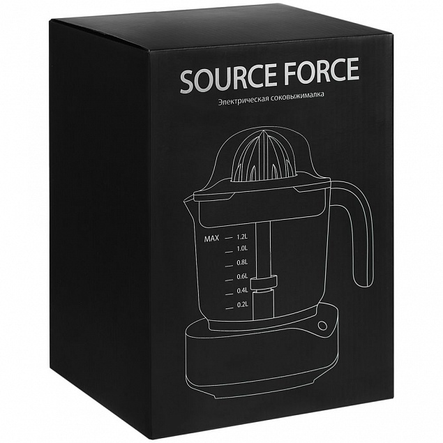 Электрическая соковыжималка для цитрусовых Source Force, серебристо-черная с логотипом в Самаре заказать по выгодной цене в кибермаркете AvroraStore