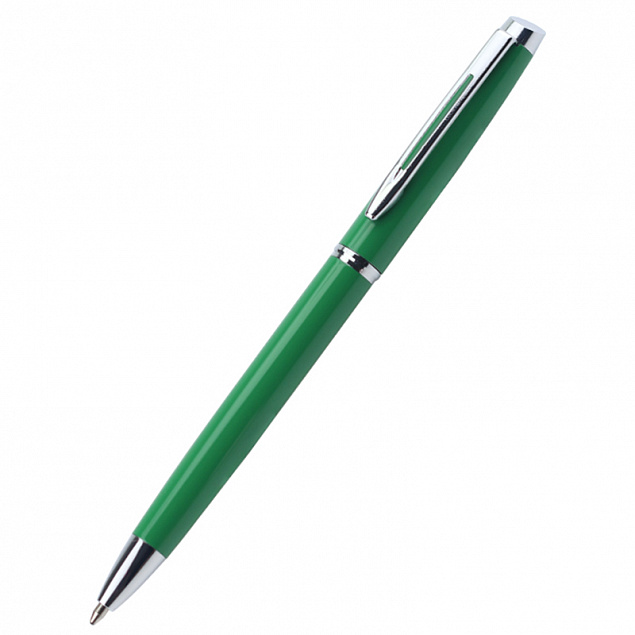 Ручка металлическая Patriot, зелёная с логотипом в Самаре заказать по выгодной цене в кибермаркете AvroraStore