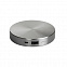 Универсальный аккумулятор "UFO" (6000mAh) в подарочной коробке,темно-серый,8,6х1,5 см,металл с логотипом в Самаре заказать по выгодной цене в кибермаркете AvroraStore