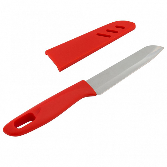 Нож кухонный Aztec, красный с логотипом в Самаре заказать по выгодной цене в кибермаркете AvroraStore
