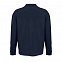 Рубашка поло оверсайз с длинным рукавом Heritage, темно-синяя с логотипом в Самаре заказать по выгодной цене в кибермаркете AvroraStore