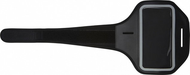 Браслет Haile для смартфона с отображением дисплея и прозрачным чехлом, черный с логотипом в Самаре заказать по выгодной цене в кибермаркете AvroraStore