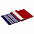 Шарф Happy View, красный с синим с логотипом в Самаре заказать по выгодной цене в кибермаркете AvroraStore