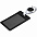 Чехол для пропуска с ретрактором Dorset, черный с логотипом в Самаре заказать по выгодной цене в кибермаркете AvroraStore