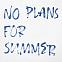 Футболка No Plans For Summer, белая с логотипом в Самаре заказать по выгодной цене в кибермаркете AvroraStore