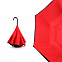 Зонт-трость механический  Chaplin, черно-красный с логотипом в Самаре заказать по выгодной цене в кибермаркете AvroraStore