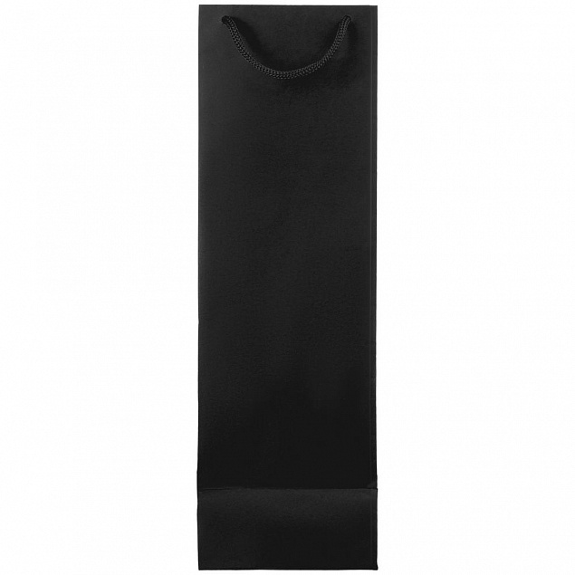 Пакет под бутылку Vindemia, черный с логотипом в Самаре заказать по выгодной цене в кибермаркете AvroraStore