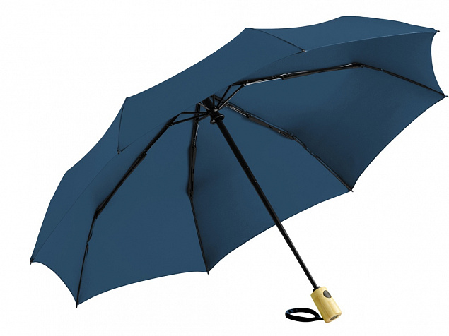 Зонт складной из бамбука «ÖkoBrella» полуавтомат с логотипом в Самаре заказать по выгодной цене в кибермаркете AvroraStore