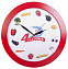Часы настенные Vivid large, красные с логотипом в Самаре заказать по выгодной цене в кибермаркете AvroraStore
