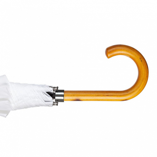Зонт-трость LockWood ver.2, белый с логотипом в Самаре заказать по выгодной цене в кибермаркете AvroraStore