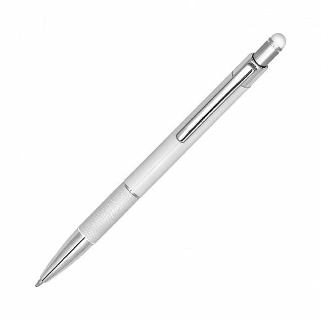Шариковая ручка Levi, белый с логотипом в Самаре заказать по выгодной цене в кибермаркете AvroraStore