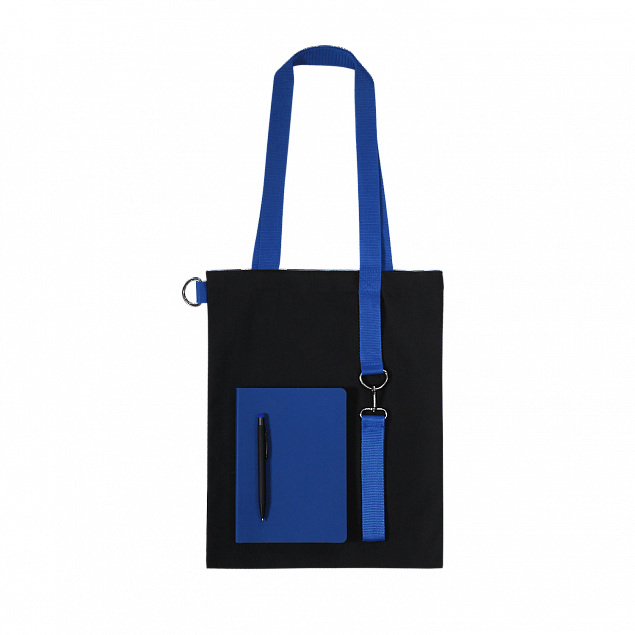 Набор Bplanner casual (чёрный с синим) с логотипом в Самаре заказать по выгодной цене в кибермаркете AvroraStore