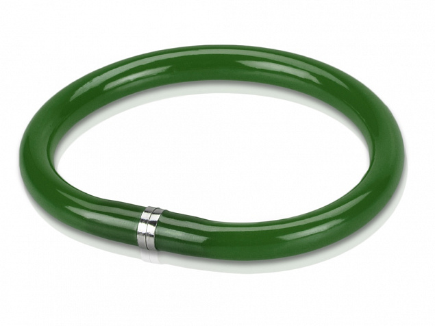 Ручка шариковая-браслет Арт-Хаус, зеленый с логотипом в Самаре заказать по выгодной цене в кибермаркете AvroraStore
