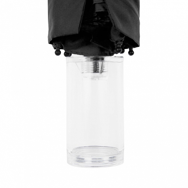 Зонт складной Fillit, черный с логотипом в Самаре заказать по выгодной цене в кибермаркете AvroraStore