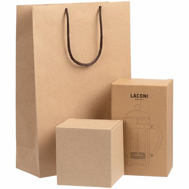 Набор для чая Laconi, серый с логотипом в Самаре заказать по выгодной цене в кибермаркете AvroraStore