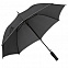 Зонт-трость Jenna, черный с серым с логотипом в Самаре заказать по выгодной цене в кибермаркете AvroraStore