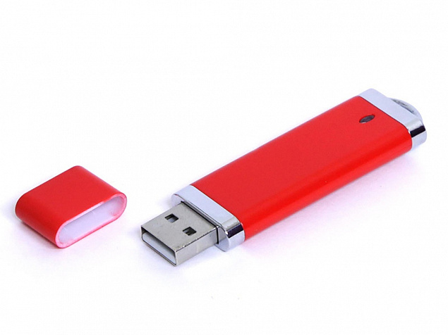 USB 3.0- флешка промо на 128 Гб прямоугольной классической формы с логотипом в Самаре заказать по выгодной цене в кибермаркете AvroraStore