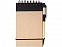 Блокнот А7 Zuse с ручкой шариковой, черный с логотипом в Самаре заказать по выгодной цене в кибермаркете AvroraStore