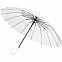 Прозрачный зонт-трость Clear 16 с логотипом в Самаре заказать по выгодной цене в кибермаркете AvroraStore