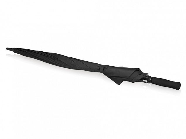 Зонт Yfke противоштормовой 30, черный с логотипом в Самаре заказать по выгодной цене в кибермаркете AvroraStore