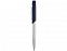Ручка шариковая Geneva, серебристый/темно-синий с логотипом в Самаре заказать по выгодной цене в кибермаркете AvroraStore