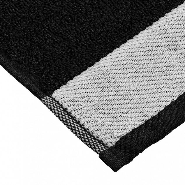 Полотенце Etude, малое, черное с логотипом в Самаре заказать по выгодной цене в кибермаркете AvroraStore