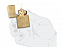 Зажигалка ZIPPO Classic с покрытием Tumbled Brass с логотипом в Самаре заказать по выгодной цене в кибермаркете AvroraStore