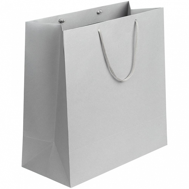 Пакет Porta, большой, серый с логотипом в Самаре заказать по выгодной цене в кибермаркете AvroraStore