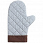 Прихватка-рукавица Keep Palms, серо-голубая с логотипом в Самаре заказать по выгодной цене в кибермаркете AvroraStore