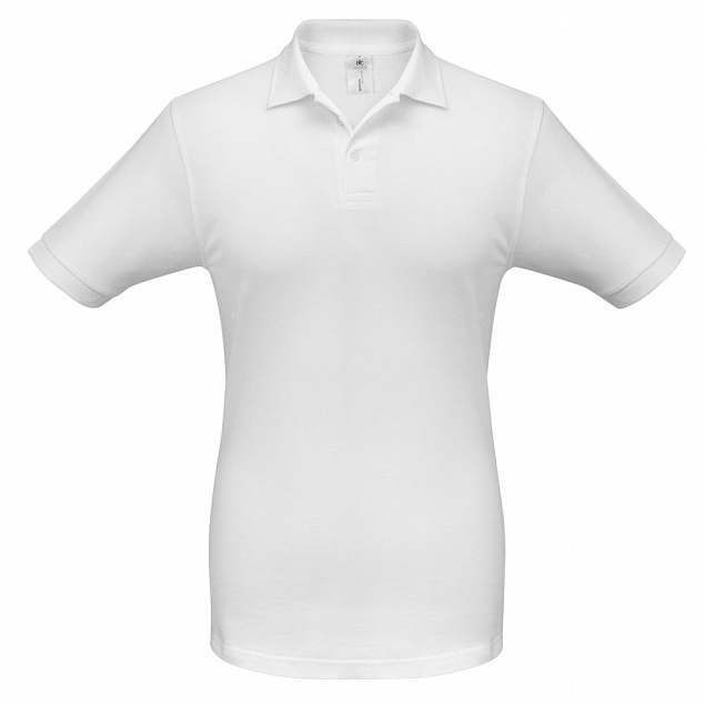 Рубашка поло Safran белая с логотипом в Самаре заказать по выгодной цене в кибермаркете AvroraStore