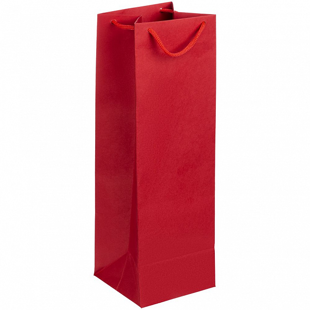 Пакет под бутылку Vindemia, красный с логотипом в Самаре заказать по выгодной цене в кибермаркете AvroraStore