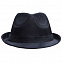 Шляпа Gentleman, черная с черной лентой с логотипом в Самаре заказать по выгодной цене в кибермаркете AvroraStore