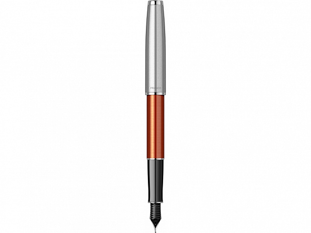 Ручка перьевая Parker «Sonnet Essentials Orange SB Steel CT» с логотипом в Самаре заказать по выгодной цене в кибермаркете AvroraStore