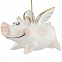 Фарфоровая елочная игрушка Piggy Wingy с логотипом в Самаре заказать по выгодной цене в кибермаркете AvroraStore