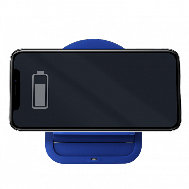 Беспроводное зарядное устройство Flatty ST (Синий) с логотипом в Самаре заказать по выгодной цене в кибермаркете AvroraStore