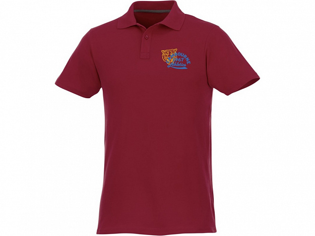 Рубашка поло «Helios» мужская с логотипом в Самаре заказать по выгодной цене в кибермаркете AvroraStore