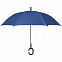 Зонт-трость Charme, синий с логотипом в Самаре заказать по выгодной цене в кибермаркете AvroraStore