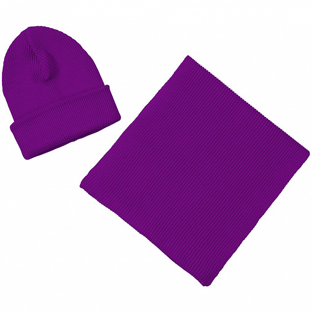 Шарф Life Explorer, фиолетовый с логотипом в Самаре заказать по выгодной цене в кибермаркете AvroraStore