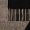 Палантин Charming, черный с бежевым с логотипом в Самаре заказать по выгодной цене в кибермаркете AvroraStore