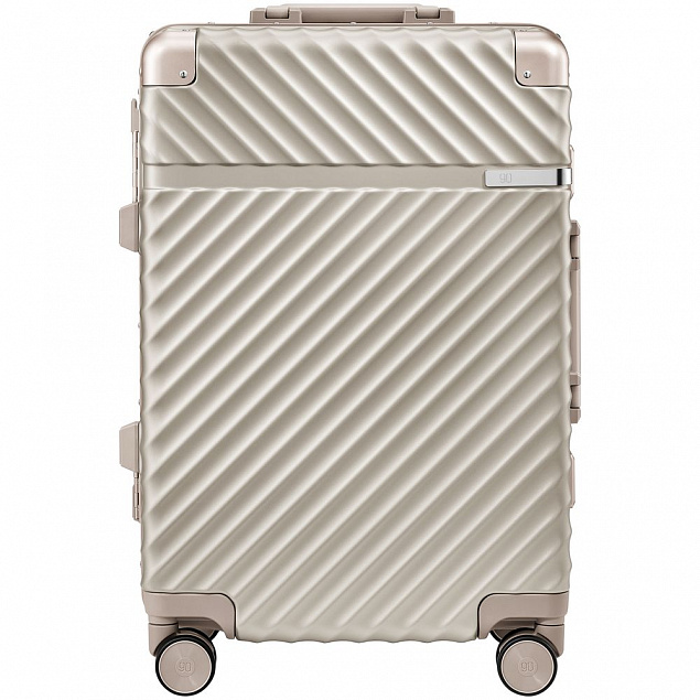 Чемодан Aluminum Frame PC Luggage V1, золотистый с логотипом в Самаре заказать по выгодной цене в кибермаркете AvroraStore