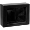 Коробка с окном Visible с ложементом под кружки, черная с логотипом в Самаре заказать по выгодной цене в кибермаркете AvroraStore