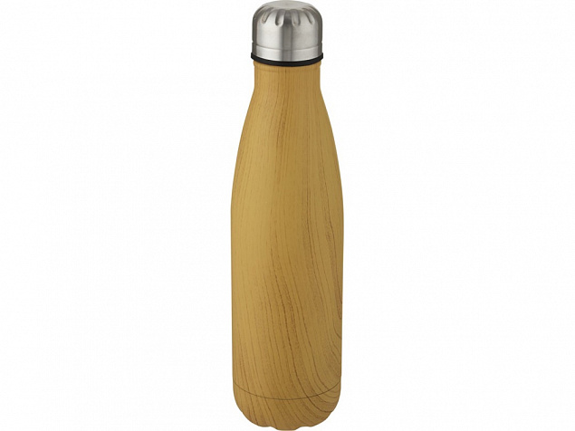 Cove бутылка из нержавеющей стали объемом 500 мл с вакуумной изоляцией и деревянным принтом, heather natural с логотипом в Самаре заказать по выгодной цене в кибермаркете AvroraStore