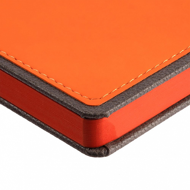 Ежедневник Frame, недатированный, оранжевый с серым с логотипом в Самаре заказать по выгодной цене в кибермаркете AvroraStore