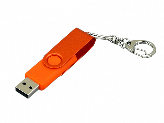 USB 3.0- флешка промо на 128 Гб с поворотным механизмом и однотонным металлическим клипом с логотипом в Самаре заказать по выгодной цене в кибермаркете AvroraStore