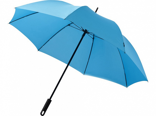 Зонт-трость Halo, механический 30, аква с логотипом в Самаре заказать по выгодной цене в кибермаркете AvroraStore