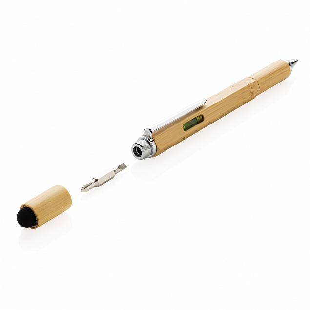Многофункциональная ручка 5 в 1 Bamboo с логотипом в Самаре заказать по выгодной цене в кибермаркете AvroraStore